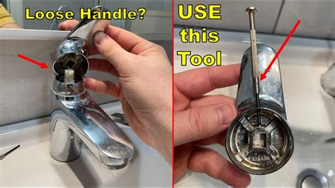 how to tighten a loose moen single handle kitchen faucet handle|Tighten loose handle 